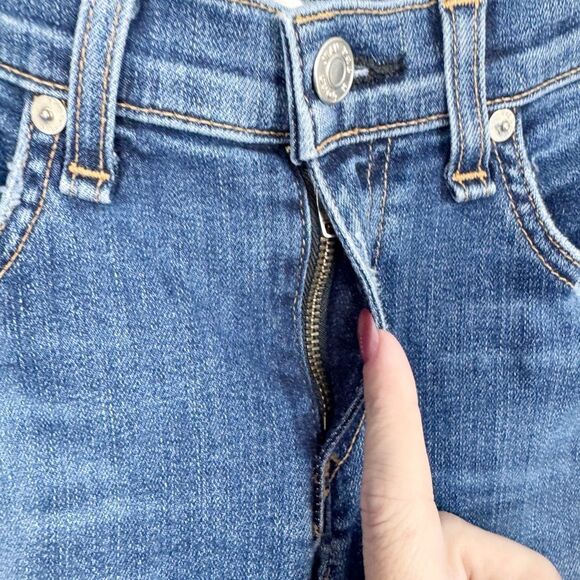 RAG & BONE | Distressed Skinny Low Rise Indigo Blue Denim Jeans Women’s Size 26 - Picture 7 of 13